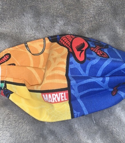 One Size Fabric Washable Reversible Face Mask Marvel Spider-Man Spiderman - Picture 3 of 5