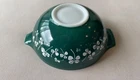 JAJ Pyrex bowl in green clover pattern