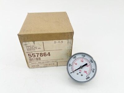 #ad New Graco 557864 Pressure Gauge 3000PSI 1 4NPT C B Dry $29.95