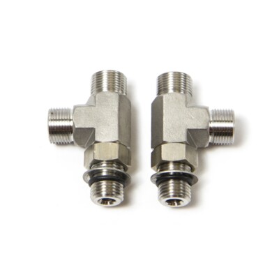 Seastar Solutions HF6006 ORB TEE 3/8''TUBE VRT 2PK
