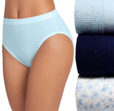 Women Jockey underwear Breathe 3-pack French Cut Panties Blue Assorted .