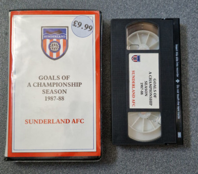 VINTAGE SUNDERLAND AFC (SAFC) VHS VIDEO TAPE - CHAMPIONSHIP SEASON 1987-88 -RAR