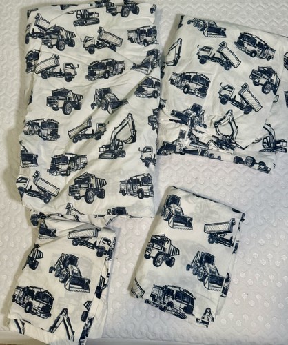 pottery barn kids sheets full Size EUC. Construction Vehicles & Glow In ...