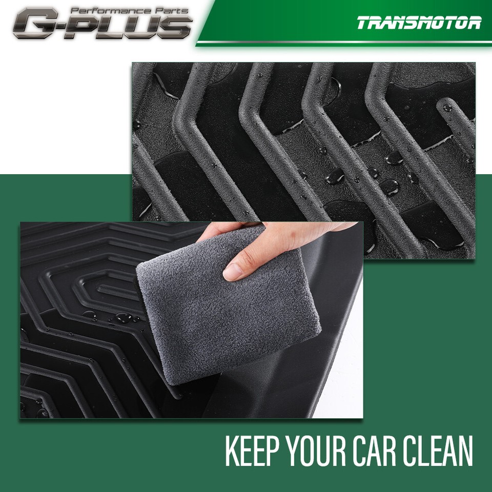 Custom Fit TPE Floor Mats For 2018-2023 Toyota Tacoma Crew Cab - All Weather - View #3