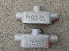  Lot of 2 Crouse-Hinds TB28 Rigid Conduit Outlet Body 3/4" TB-28 TB 28 