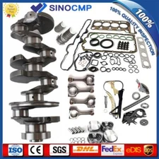 N46B20 Engine Overhaul Rebuild Kit-Piston/Crankshaft/ConRod For BMW E81 E82 320i