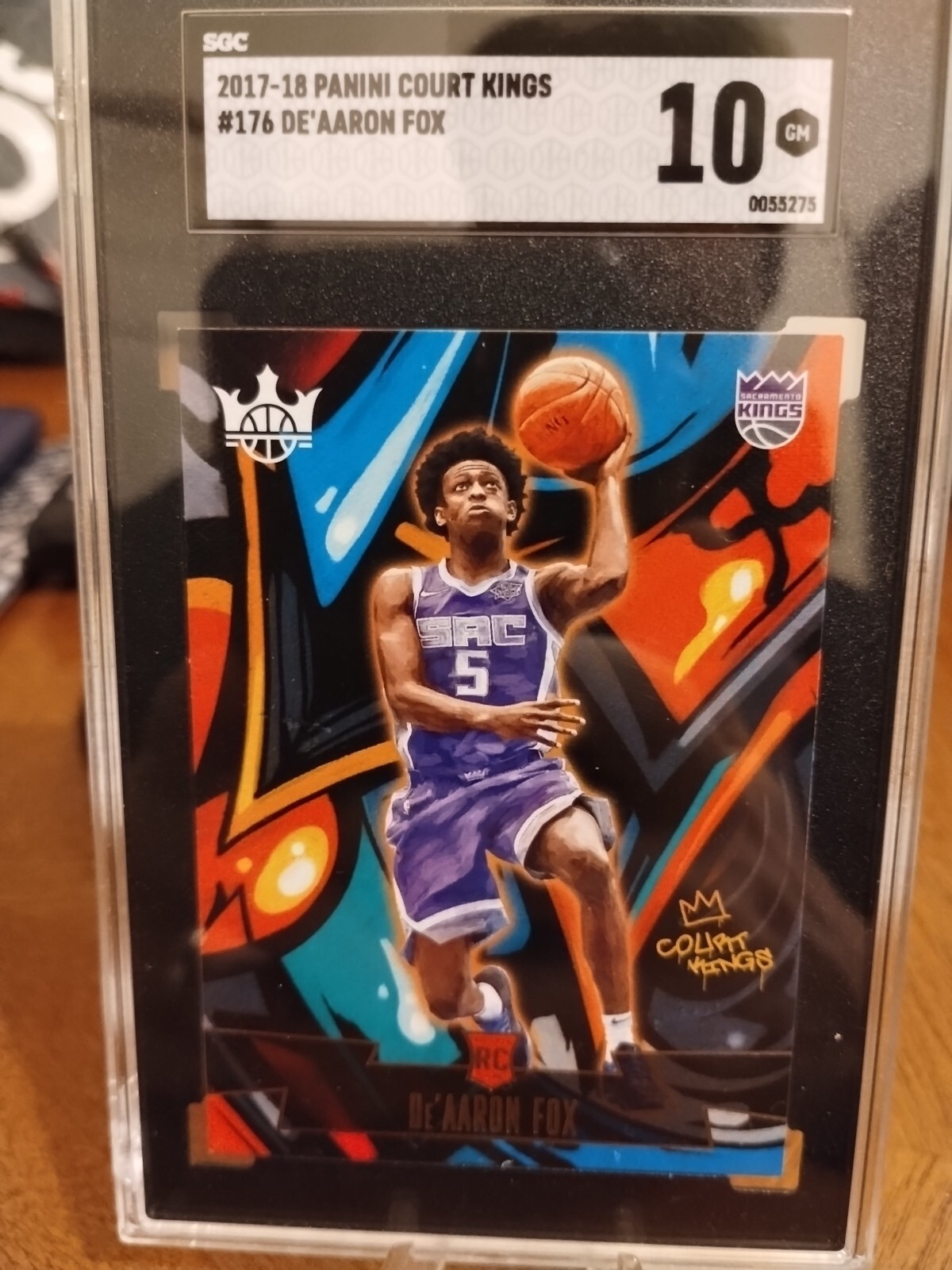 2017 Court Kings De Aaron Fox Level 3 Sgc 10 Gem Mint Rookie