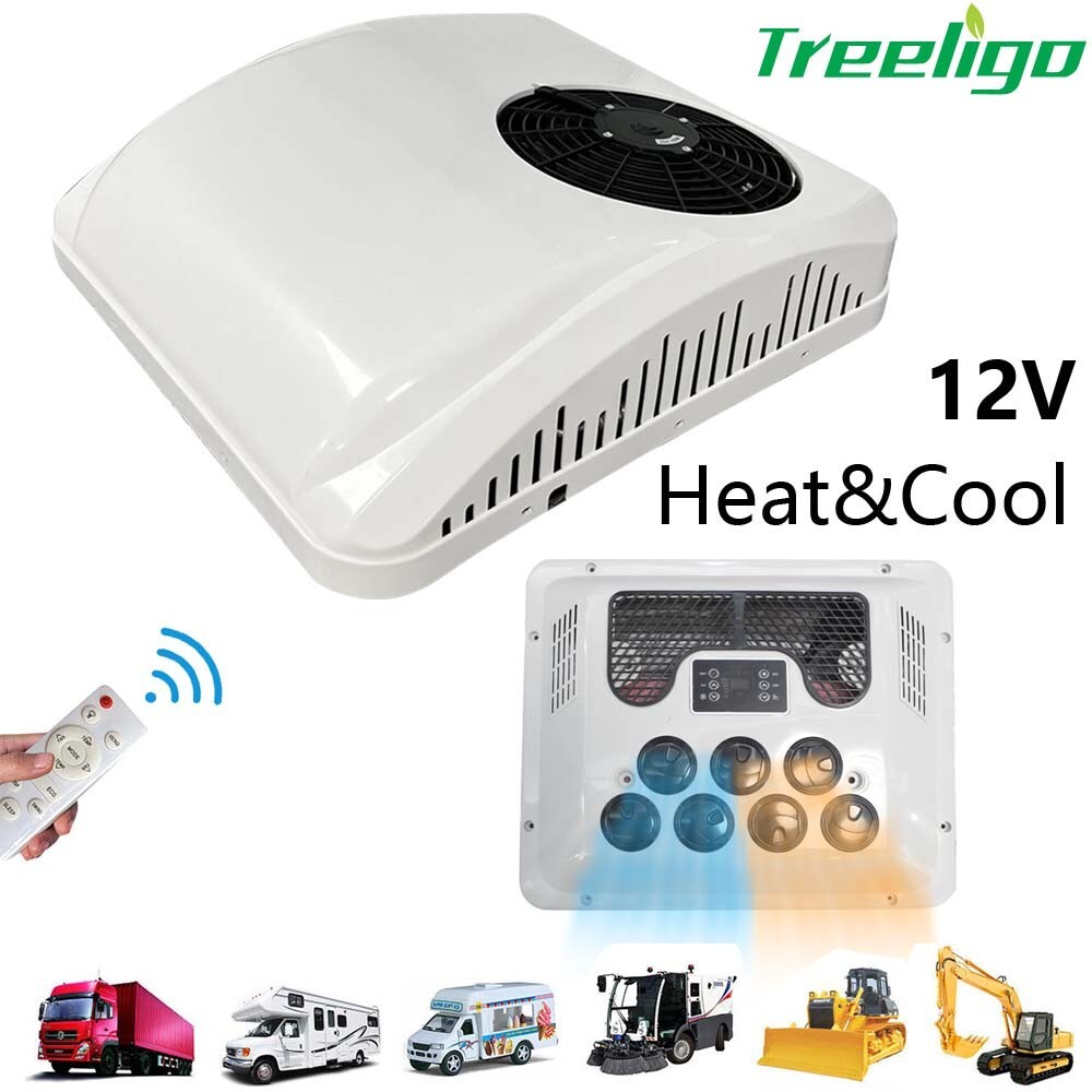 12V RV Rooftop Air Conditioner Cool&Heat AC Kit For Caravan Truck Bus Boat