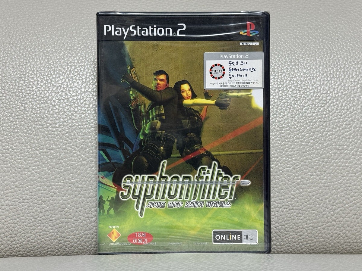 SEALED Syphon Filter 4 The Omega Strain PS2 Korean Version Omega