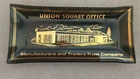 MCM Vintage Union Square Office Manufacturers & Trading Trust Smoked Glass Dish