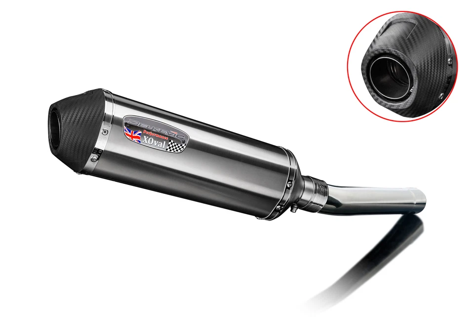 Kit de silenciador de escape de acero inoxidable X-Oval de 13,5" Slip On Kawasaki ZX-9R Ninja 1994-97 Foto 2 de 4