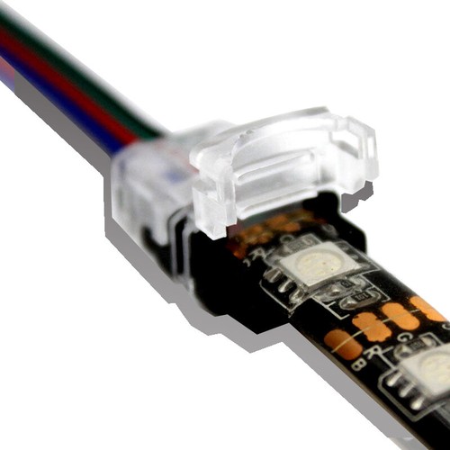 5pcs 2pin 4pin LED Connector Connect Wire for 10mm 5050 RGB Waterproof LED Strip - Picture 4 of 7