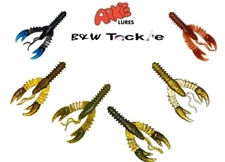 ARKIE Crawfish Jig Trailer Bass Fishing Flip Pitch 3.5" ~6 color choices~ 5/Pack
