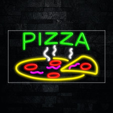 Pizza LED Neon Sign 33"L x 18"H 30407