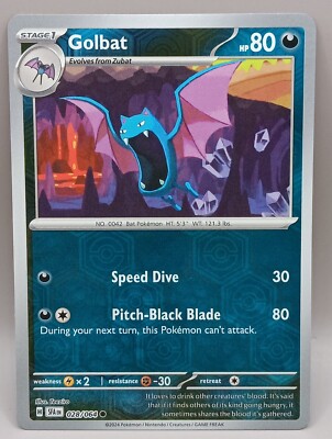 Pokémon TCG Shrouded Fable: Golbat (028/064) - Reverse Holo Common - NM