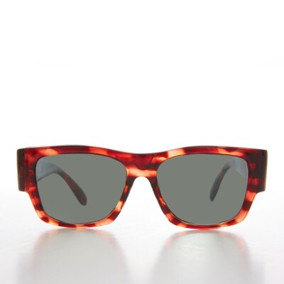 Mod Beatnik Quadratische Vintage Sonnenbrille Schildpatt - Picasso