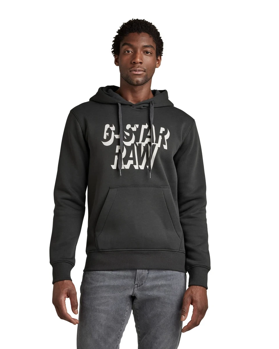 G-Star Raw Men's Premium Graphic Hoodie, RETRO Black Size Regular Large L |  eBay