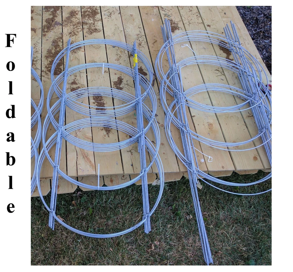 TEXAS TOMATO CAGE 6 Ft 24" Dia LG 6 Pk Cages for Plant Support Cages Gardening - Image 3 of 4