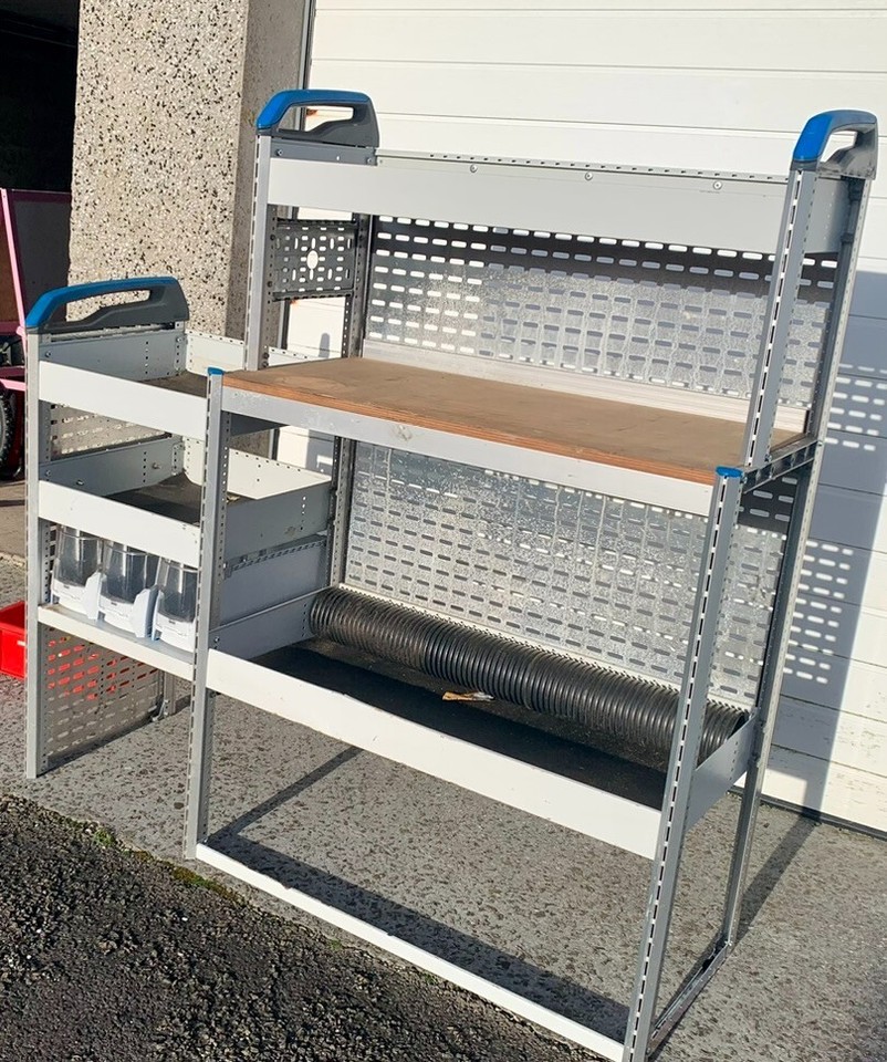 Globelyst Sortimo Van Racking with Drawers and Worksurface | eBay UK