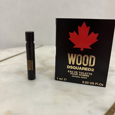 Wood Dsquared2 Eau De Toilette Pour Homme Travel Spray Vial 0.03 Oz / 1ml Sample