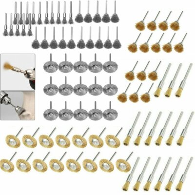 Set Di 36 Pennelli Lucidatura Per Dremel - Filo Acciaio E Ottone Per Pulizia Metalli E Rimozione Ruggine - Foto 9