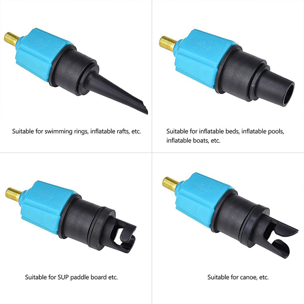 Schlauchboot Ventiladapter - 4-tlg. Set Für SUP, Boote & Luftmatratzen