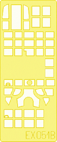 Eduard Mask 1/48 Bf110G Mask for Revell/Monogram  EUEX 051 - Picture 2 of 2
