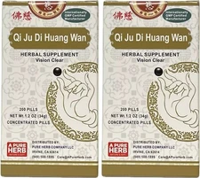 2 of Qi Ju Di Huang Wan 杞菊地黄丸 Herbal Supplement - 200 Pills 杞菊地黄丸兰州佛慈中华老字号