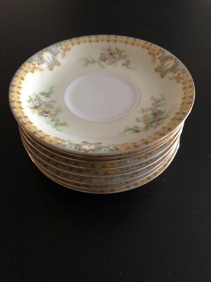 Eight (8) Vintage Original Empress Fine China #EMP32 Japan 5-3/4  Saucers