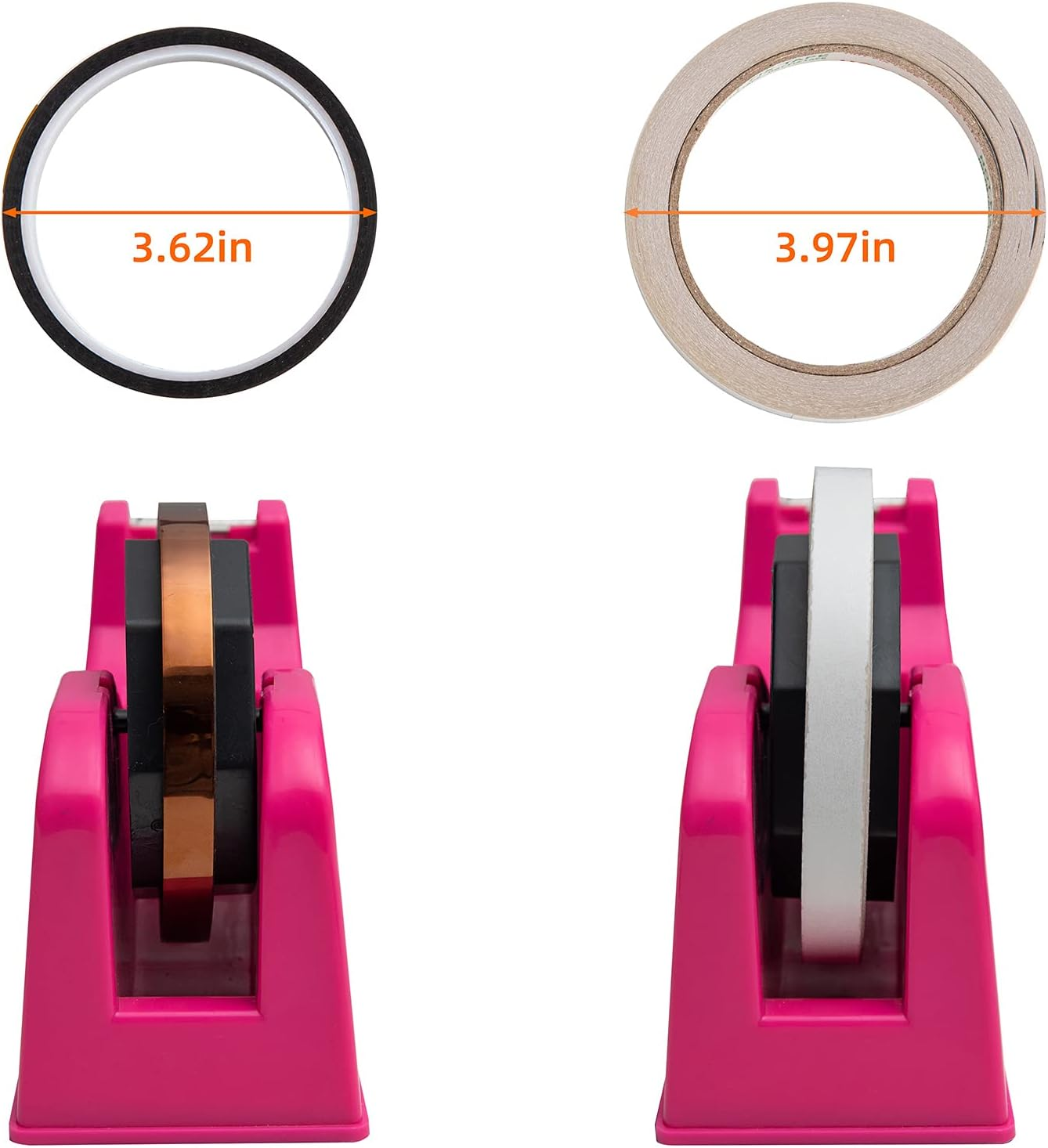 Desktop Tape Dispenser Adhesive Roll Holder (Fits 1