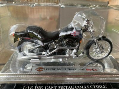 Vintage 1999 Avon Harley Davidson FXSTB Night Train Die Cast