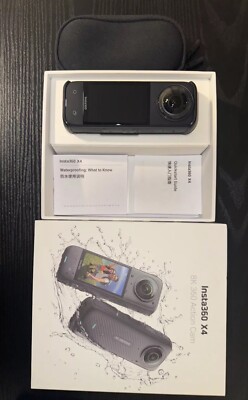 Insta360 - X4 8K 360 Degree Action Camera - Black