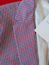 Completo Uomo ZARA Giacca Pantalone Tg 48 Cotone  Fantasia Quadretti