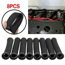 8 Pcs 2500° Spark Plug Wire Boots Protector Sleeve Heat Shield Cover For LS1 LS2