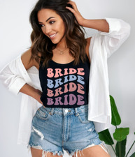 Bride Tank Top Bachelorette Party Racerback Bridal Shower Gift Future Mrs Tee