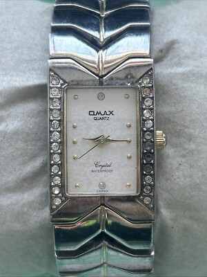 Vintage Omax Silver Quartz Womans Womens Classic Stretch Watch il_1080xN.6975918819_kw74.jpg main image 2