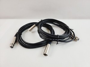 Lot of 2 Microphone Cable 20ft Professional Low Noise Mic Cable