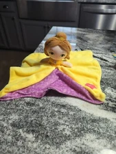 Kids Preferred Disney Princess Belle Baby Blanket Yellow Purple Security Lovey
