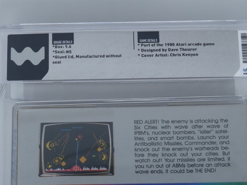 New Missile Command Sealed Atari 5200 Video Game Wata Graded 9.6 Seal 1982! - Picture 4 of 4