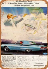 METAL SIGN - 1966 Ford Thunderbird - Vintage Look Reproduction