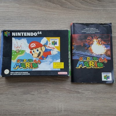 Leerverpackung Lose OVP + Anleitung zu Nintendo 64 Spiel Super Mario 64 N64 NL