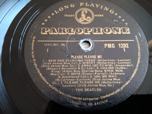 The Beatles – Please Please Me-1963- FIRST UK PRESS- PARLOPHONE GOLD & BLACK-EX+ - Picture 9 of 12