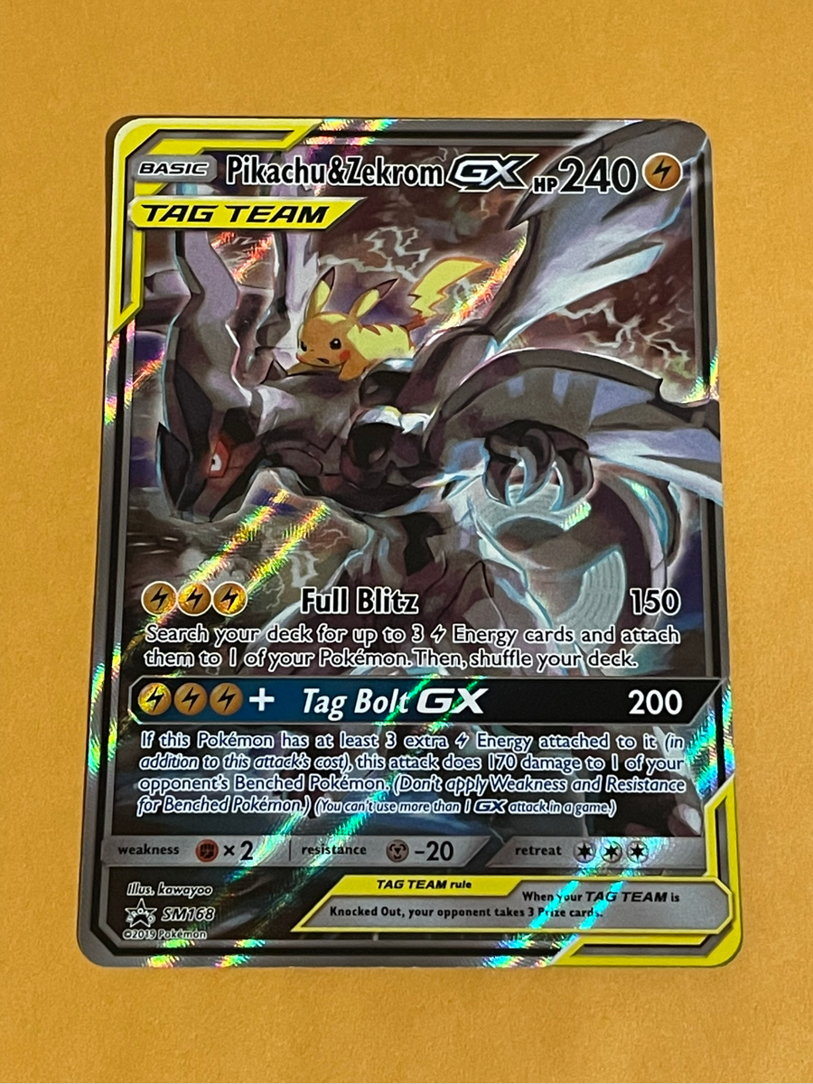 2019 Pokemon Sun Moon Pikachu Zekrom GX Black Star Promo BSP