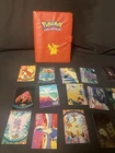 Vintage Red Pokemon Gotta Catch 'Em All Binder Card Album Pikachu/ Cards Inside!
