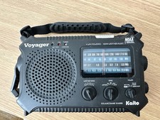Voyager Solarcrank KA500 Kaito NOAA Weather Alert Radio 4 Way Powered