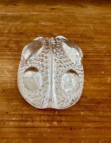 Blenko Clear Art Glass Ladybug Figurine Paperweight Home Decor made in USA - Picture 4 of 8