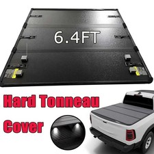 6.4 Hard Tri-fold Tonneau Cover For 2009-2025 Dodge Ram 1500 Truck Bed