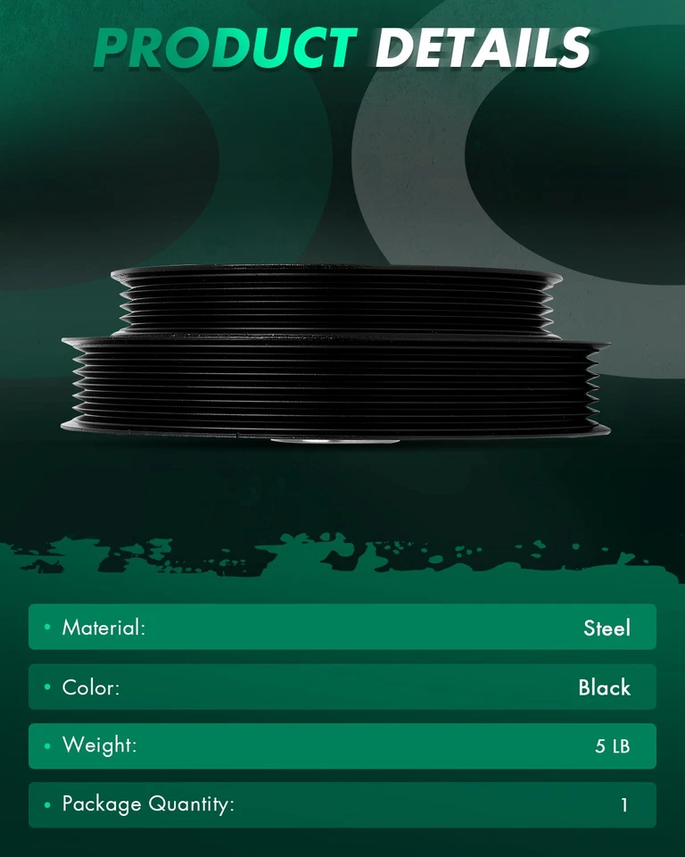 Гармонический балансировщик двигателя для 2000 2001-2006 Nissan Sentra L4 1,8 л 594-258 - Изображение 3 из 4