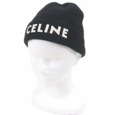 CELINE 2A45T207O Mens Knit Cap Cashmere Beani...