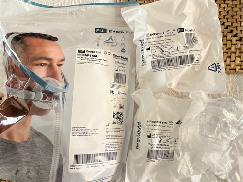 NEW Headgear For F&P Evora Full Face CPAP Mask Fit multi-size Fit)with 3 Cushion